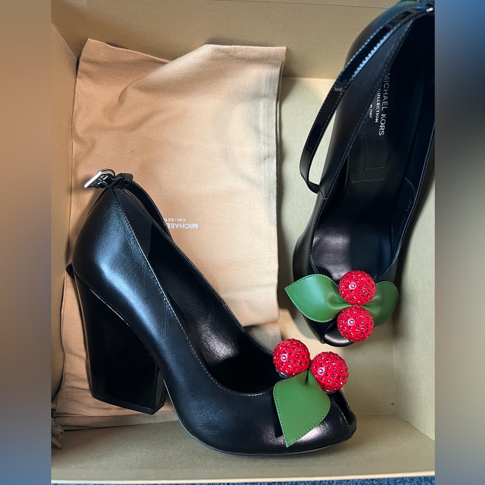 Michael Kors collection Julianne Runway shoes (with cherries)